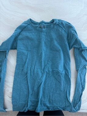 Zella Long-Sleeve Crew Top - Teal